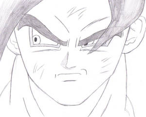 SSJ4 Goku Face Sketch