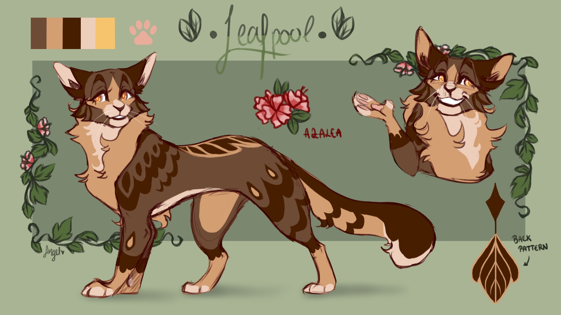 Leafpool leafpool || concept design by TwentyOneAngels on DeviantArt