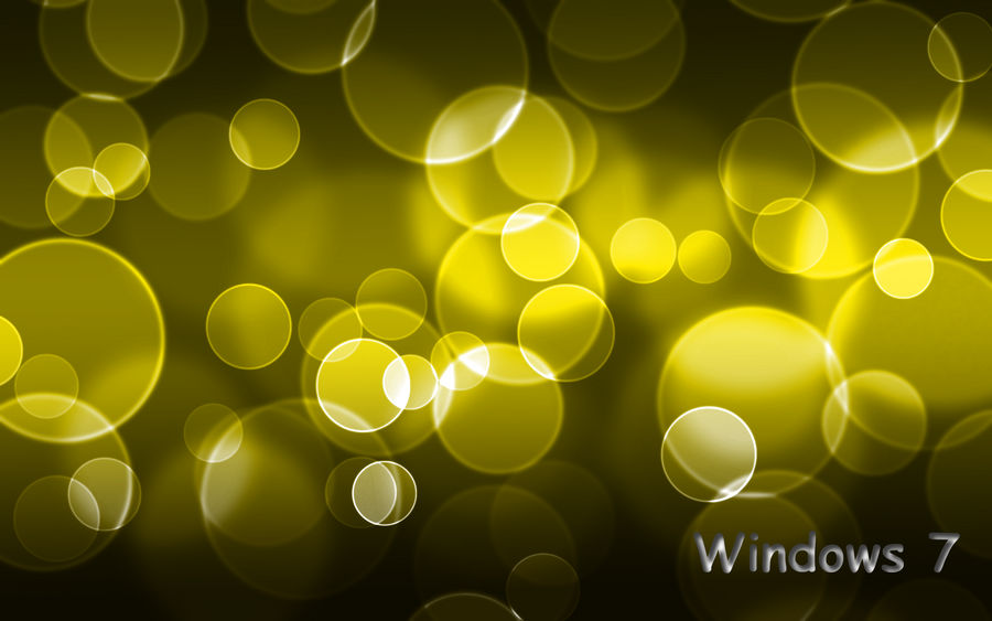 win7 yellow bubbles