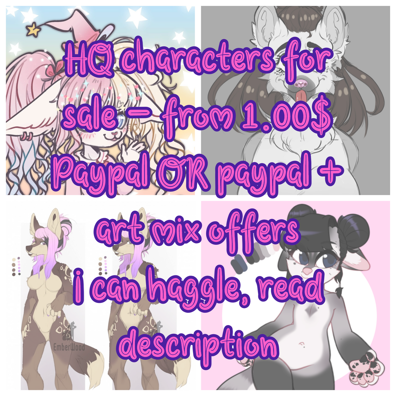 HQ characters for sale