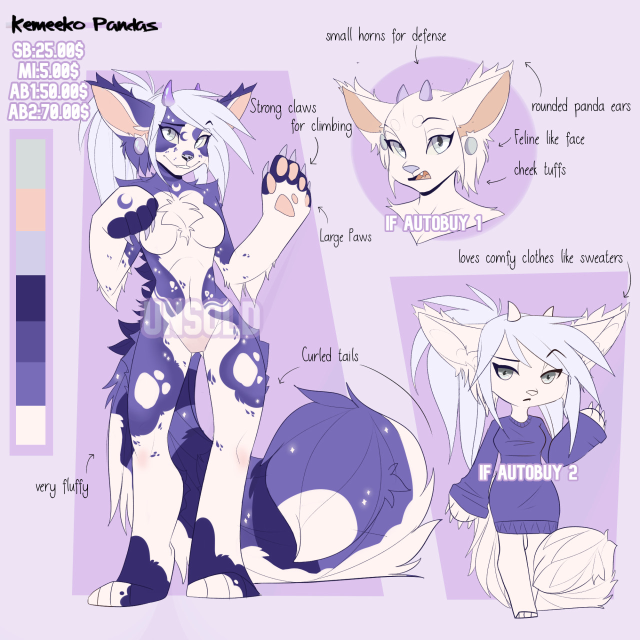 Kemeeko panda auction - closed