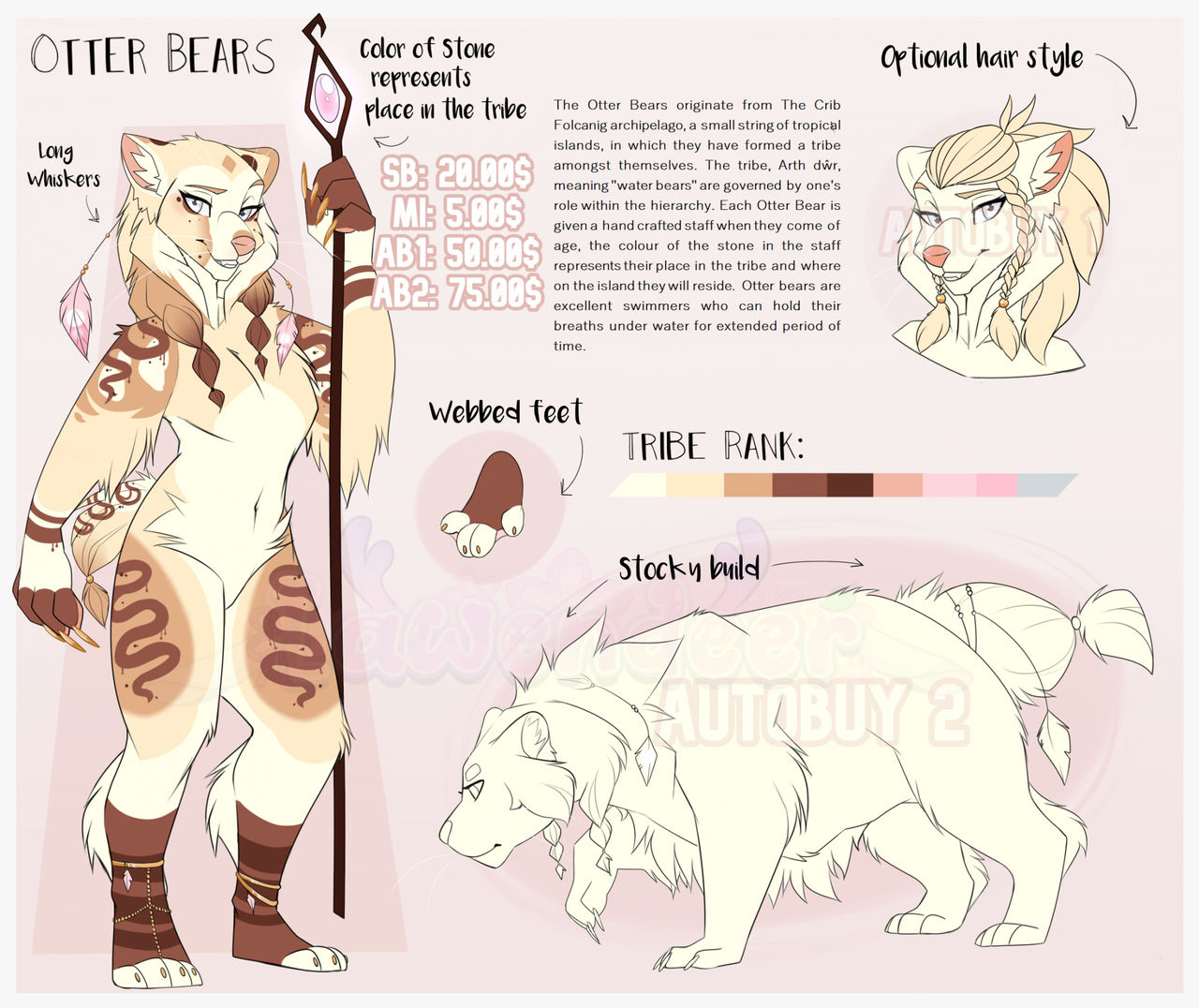 Otter bear auction - CLOSED