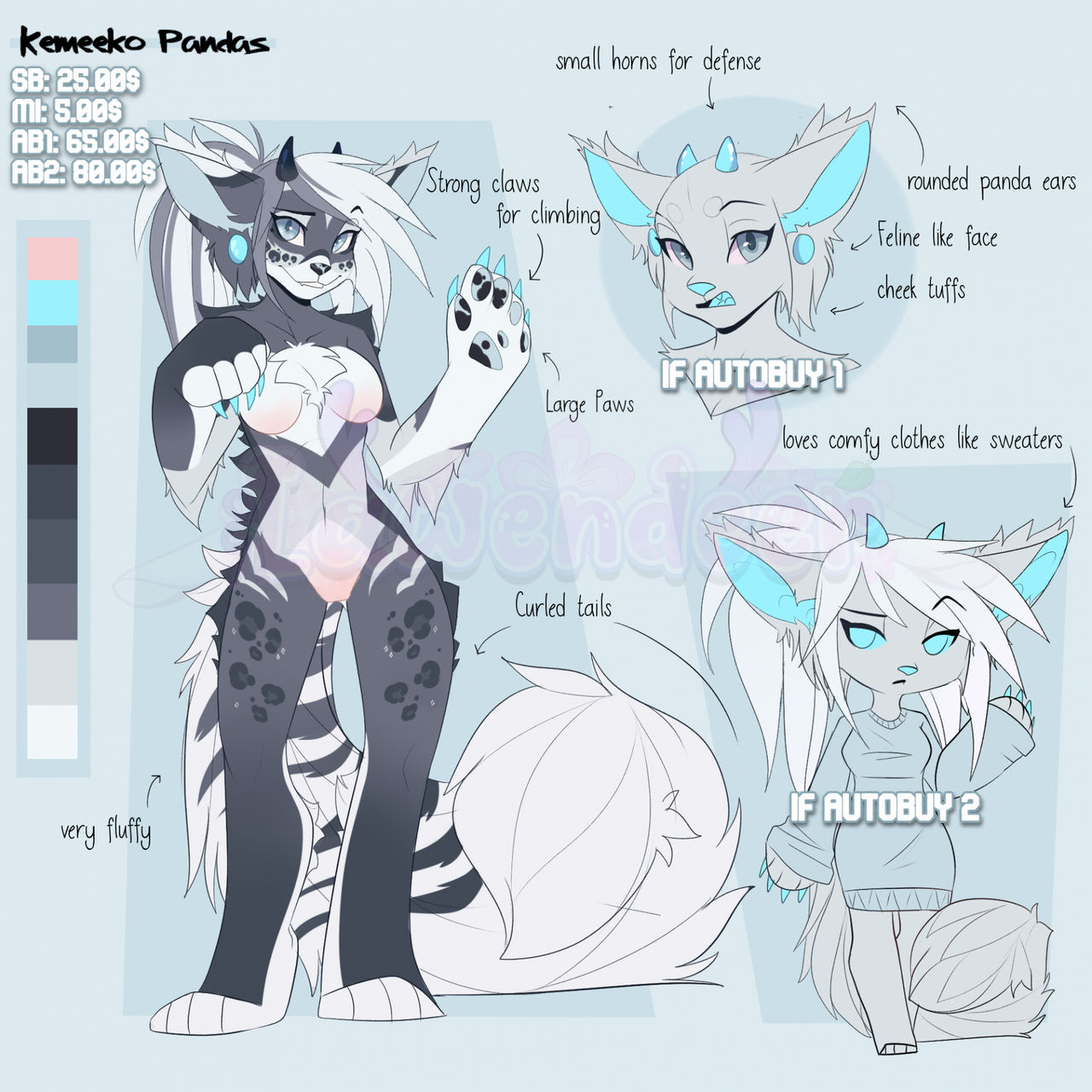 Kemeeko panda auction - CLOSED