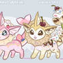 Dessert themed vaporeon adopts - CLOSED