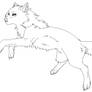 Wolf lineart