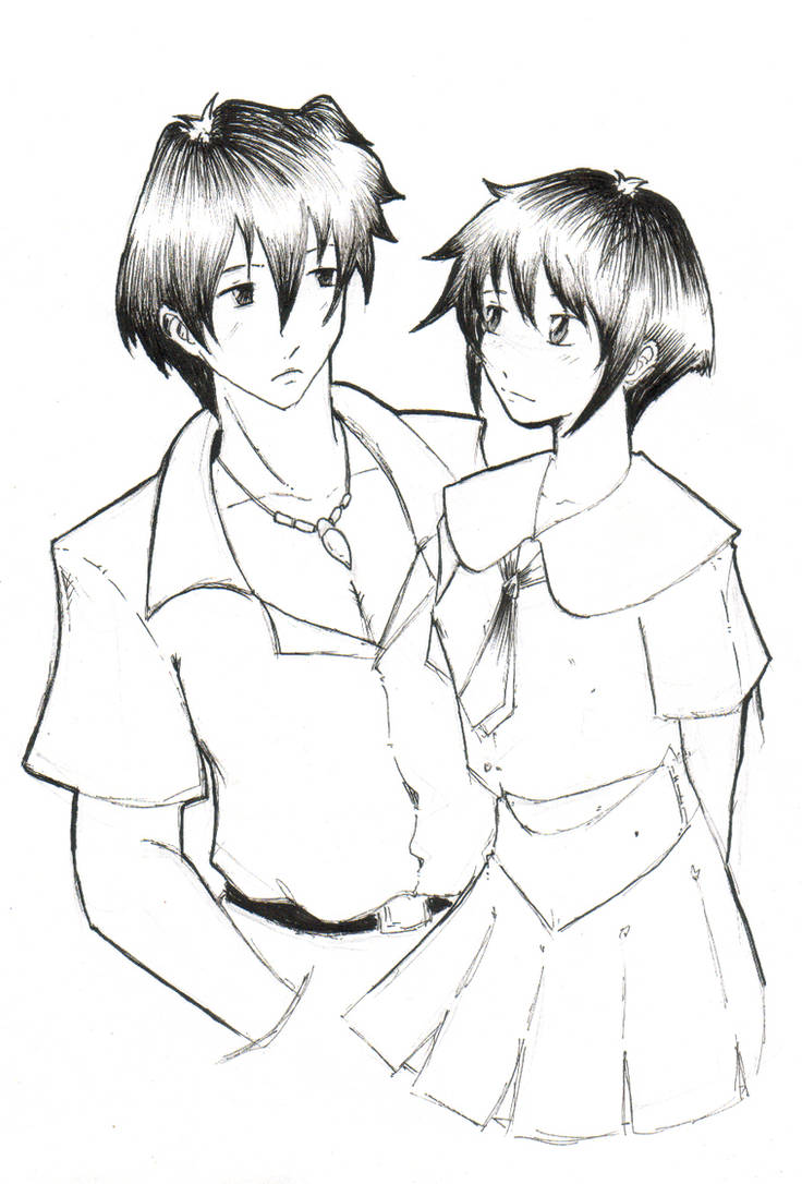 anime couple by Paradox18 on DeviantArt
