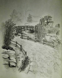 Zoo Zlin-Lesna, bridge to the japanese garden