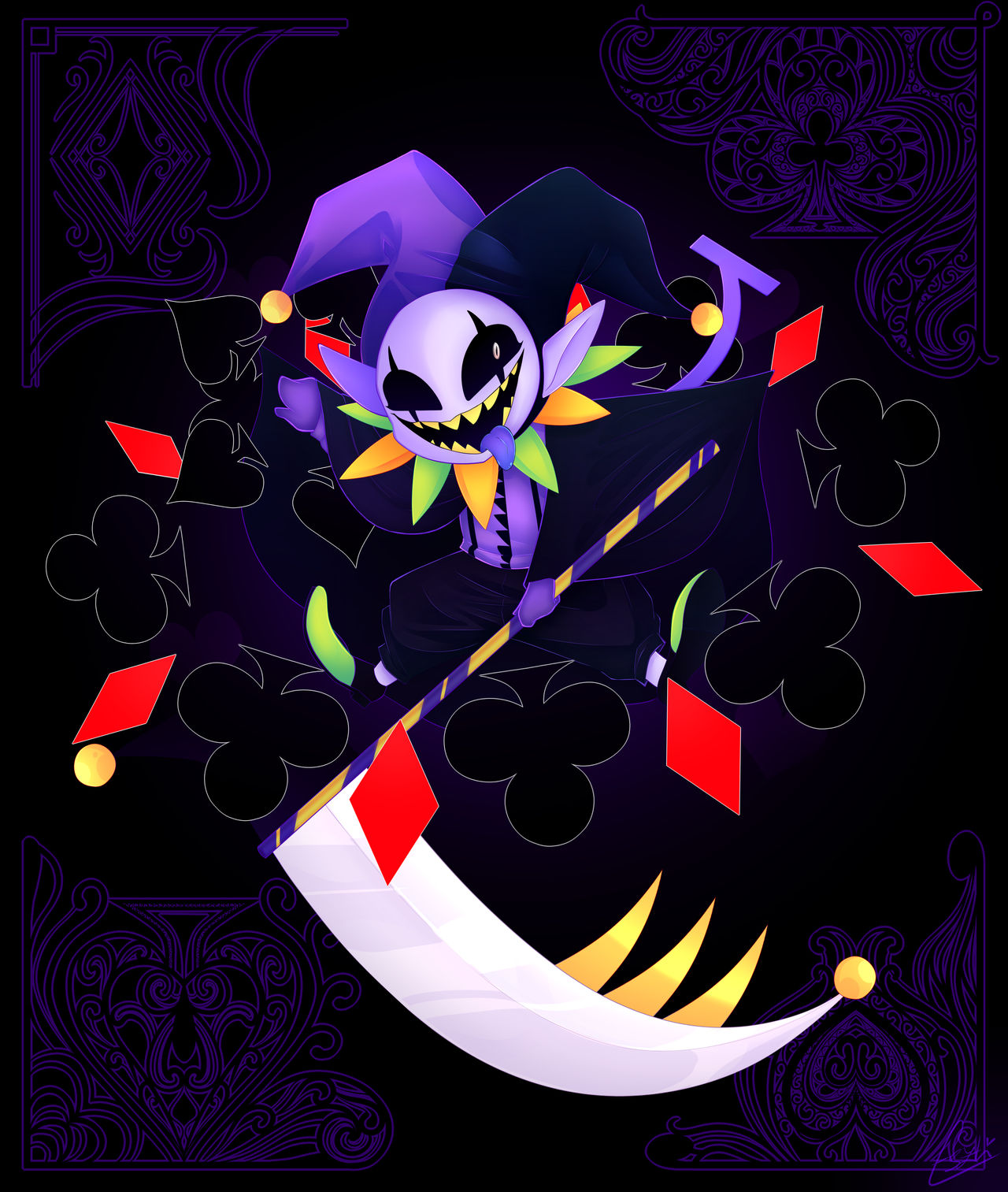 Jevil by Ophyrix on DeviantArt