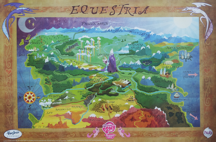 My Little Pony map of Equestria