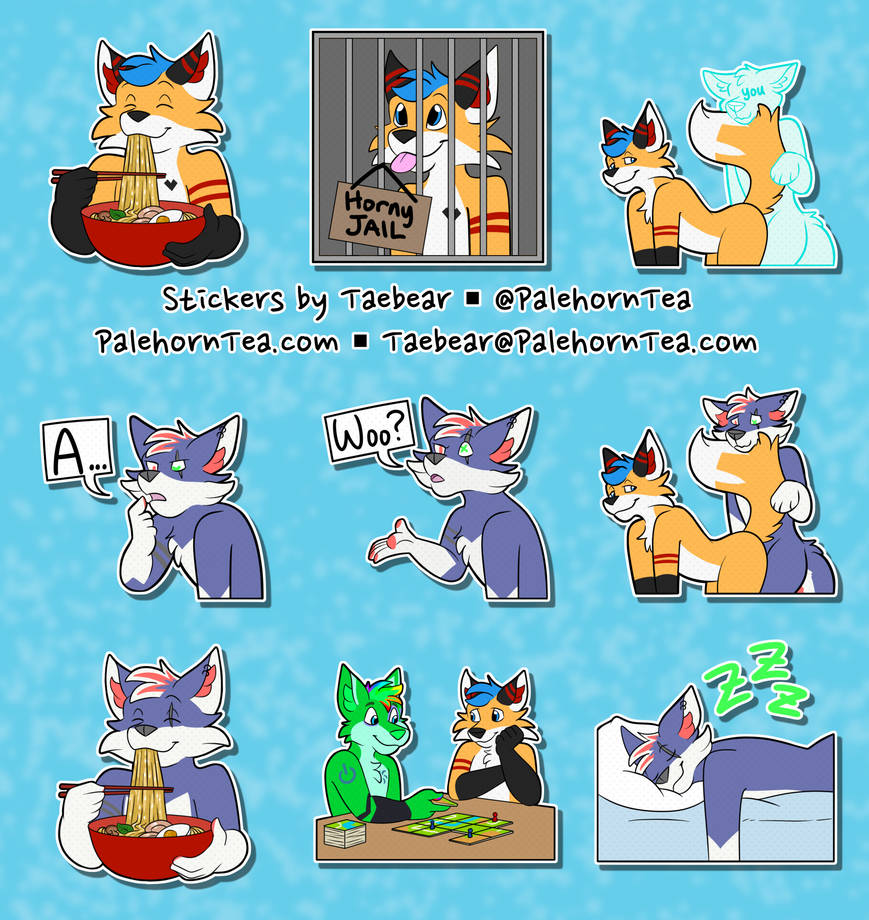 Feef Ruff Stickers Rufus Stickers 12 by PalehornTea on DeviantArt