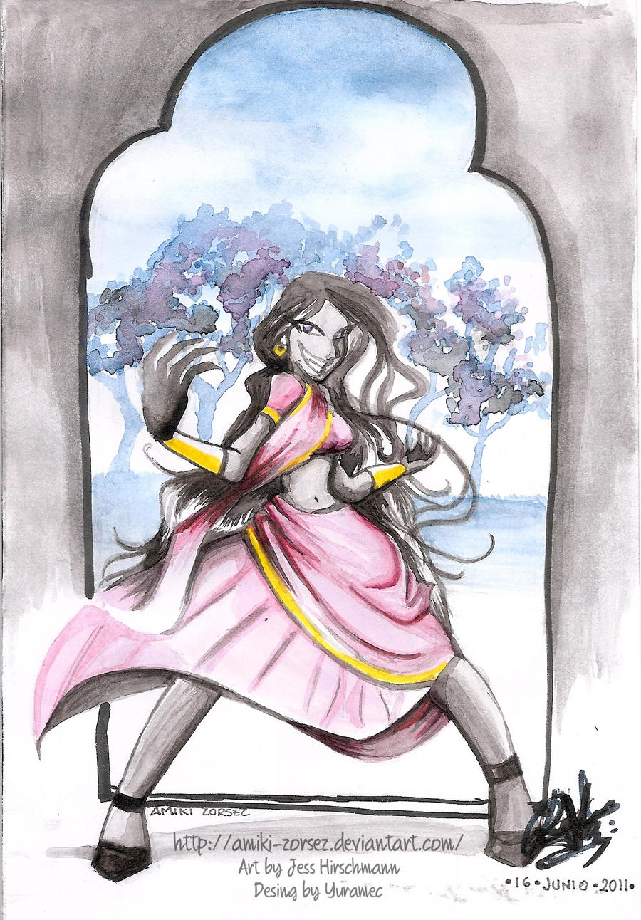 Durga on the portal paradaise by Amiki-Zorsez
