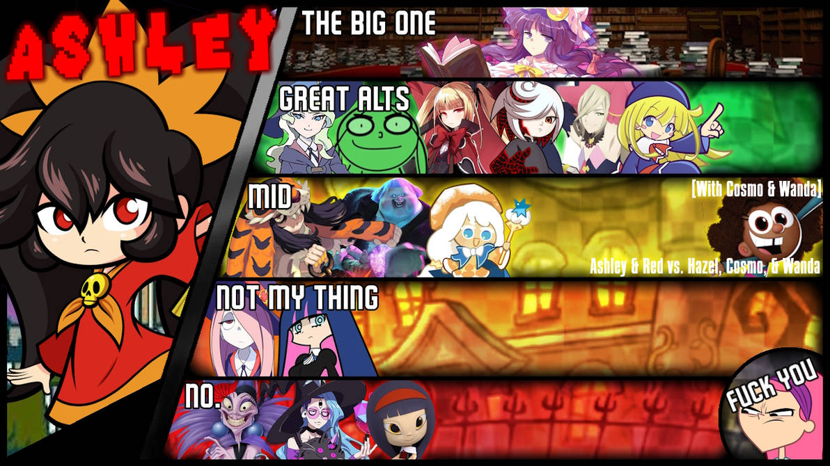 Ashley (WarioWare) MU Tier List by on DeviantArt