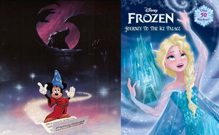 Disney's Great Magians: Chernabog, Mickey and Elsa