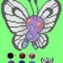 Minecraft Pixel Template - Butterfree