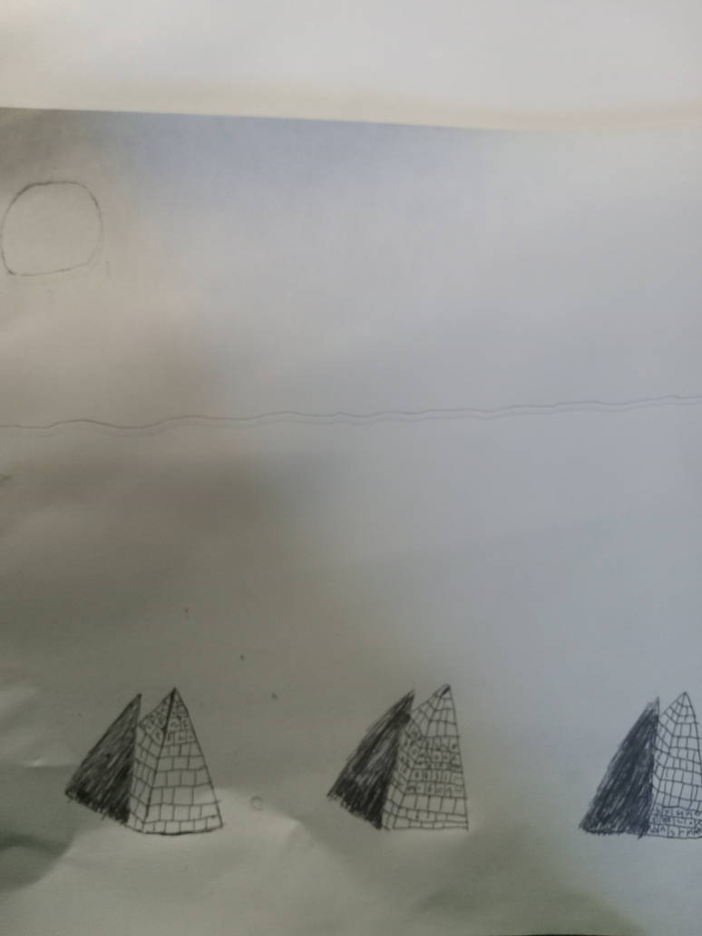 Pyramid shadows on the beach by Rip904 on DeviantArt