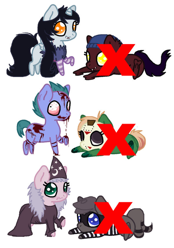 Chibi Pony Halloween Adoptables -Collab- *OPEN*