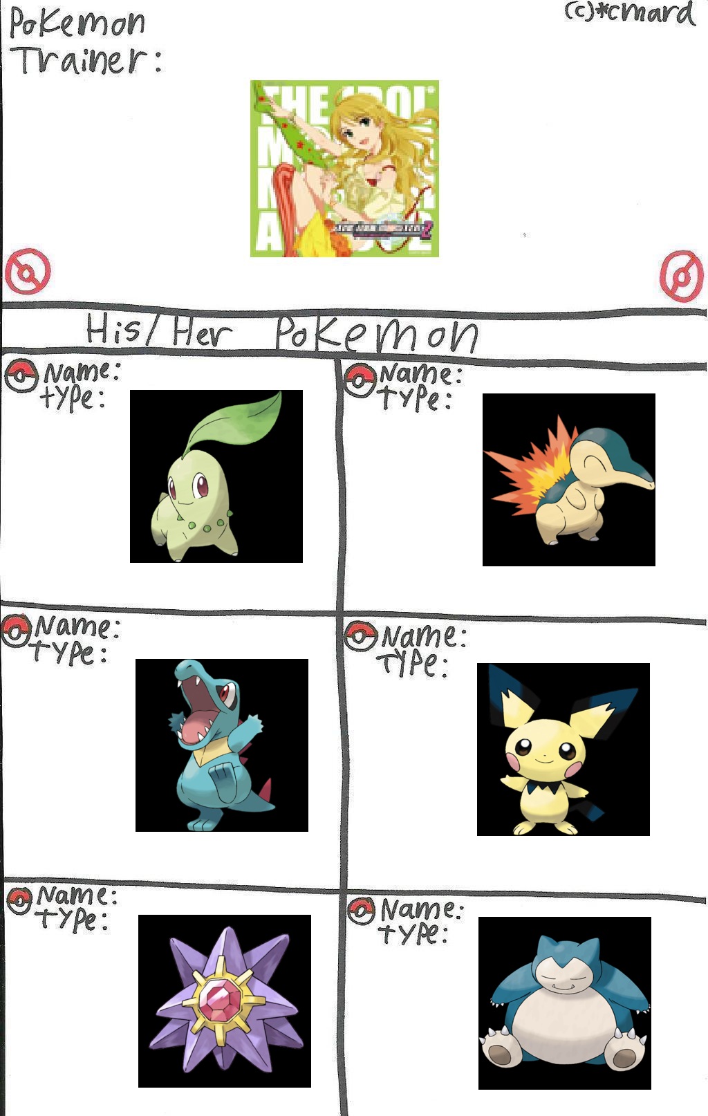 Miki's Pokemon Team