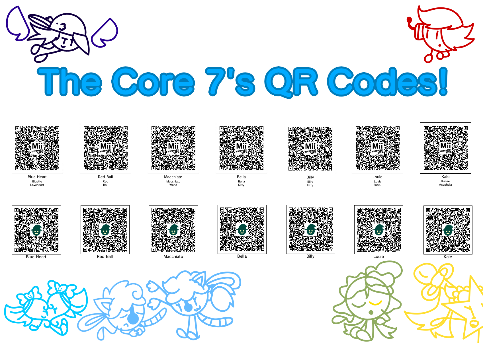 The Core 7's QR Codes by ComputerShowdownFan on DeviantArt