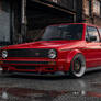 Glossy red Mk1 Golf GTI