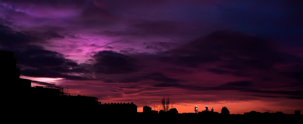 Purple sky