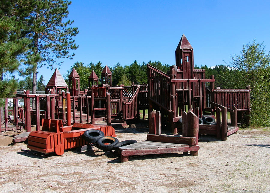 Wooden playland