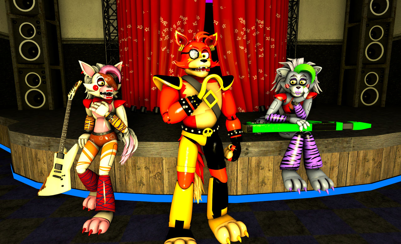 (sfm/fnaf) roxy and mangle like new glamrock foxy by reilex2818 on ...