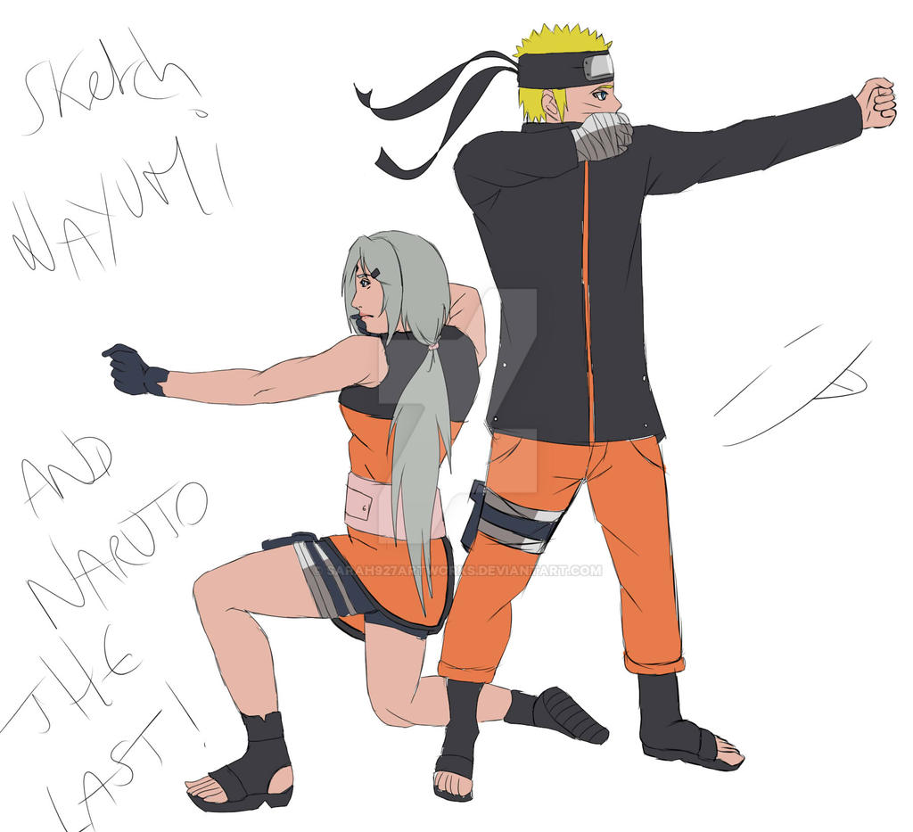 Sketch Nayumi and Naruto the Last by Sarah927Artworks on DeviantArt