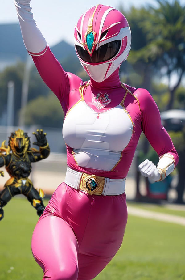 Pink Power Ranger brash super heroine in peril by IdeaFactoryIF on ...