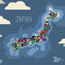 Japan Countryball Map