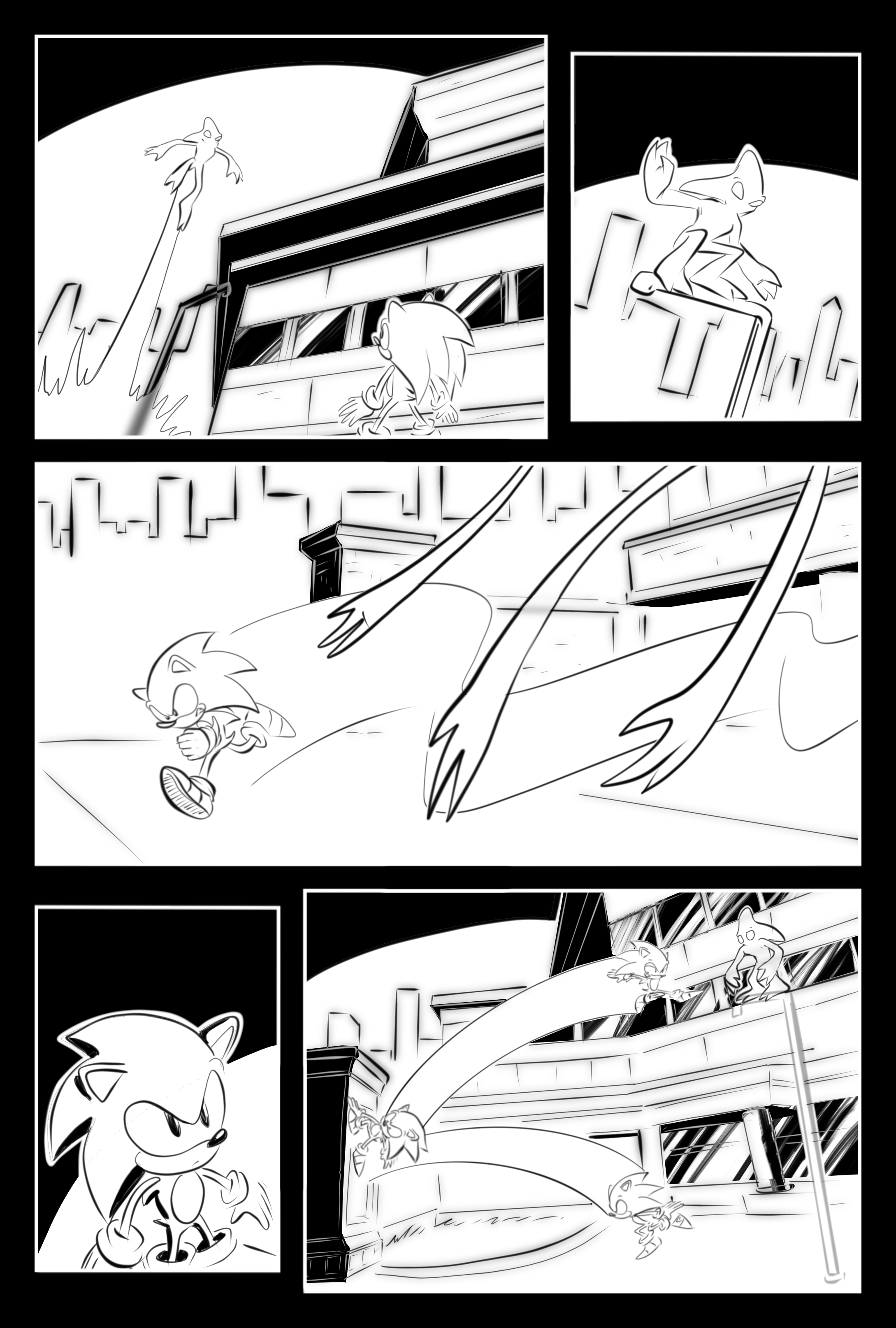 Sonic Adventure Remix Comic - Ink Test by BryanShickley on DeviantArt