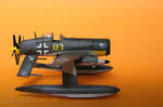 Messerschmitt Me-F4 Kampfadler Side View by Brandzai