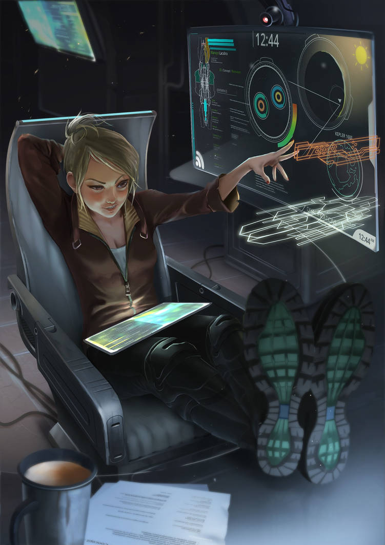 Cyberpunk Hacker by OmegaMortem on DeviantArt