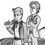 Sam and Dean in Gravity Falls