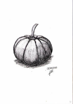 Inktober Day 1: pumpkin