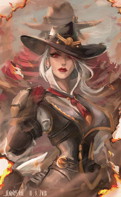 Ashe and McCree from Overwatch