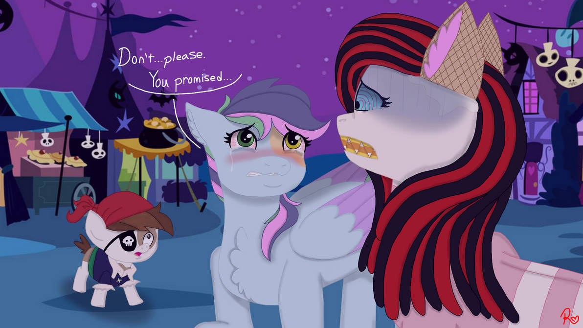 Clouded Harmony Protects Pip From Candy Mare by RocinaTheSeriesMaker on Clouded Harmony Protects Pip From Candy Mare by RocinaTheSeriesMaker on