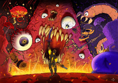 Terraria boss by PolyGoly on DeviantArt