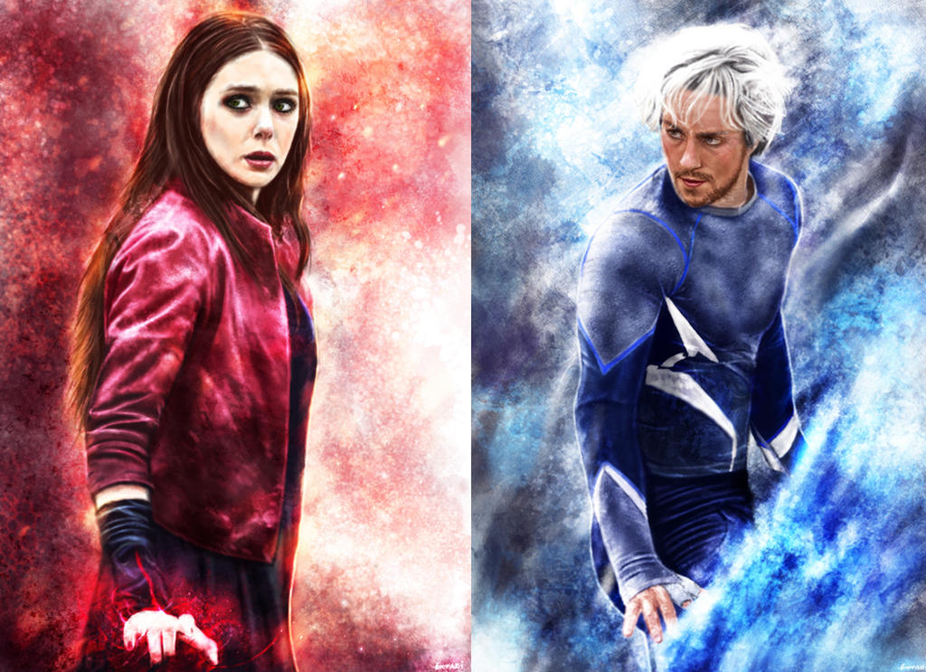 Scarlet Witch and Quicksilver by Fandias on DeviantArt