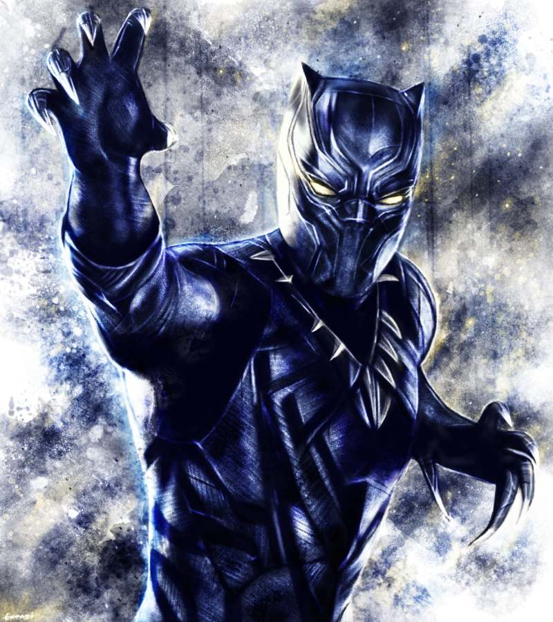 Captain America : Civil War - Black Panther by p1xer on DeviantArt