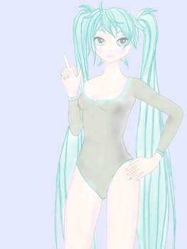 Miku in leotard:)