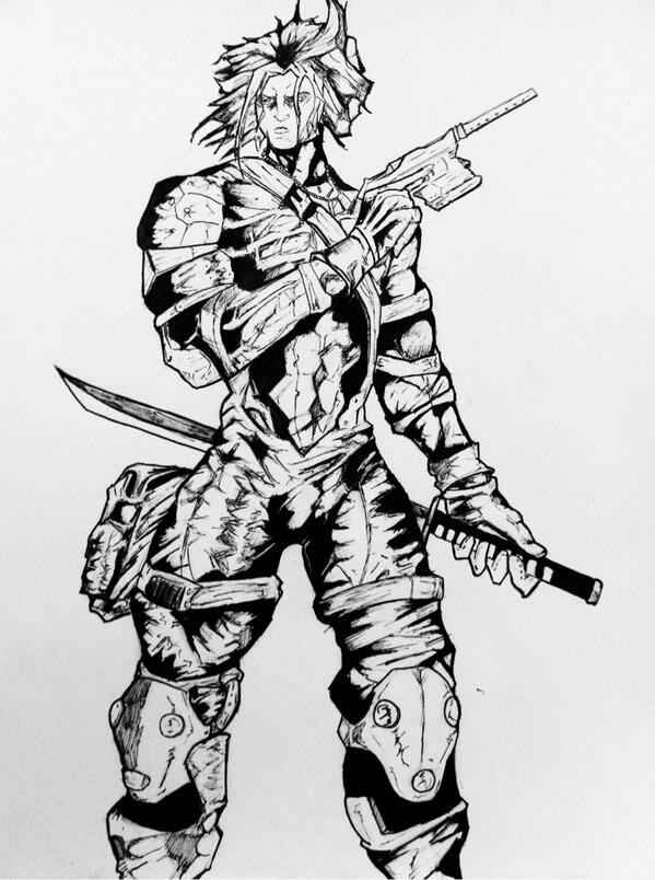 Stylized Raiden Mgs2 Raiden from MGS2 by artoflunatik on DeviantArt