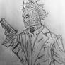 Two face sketch