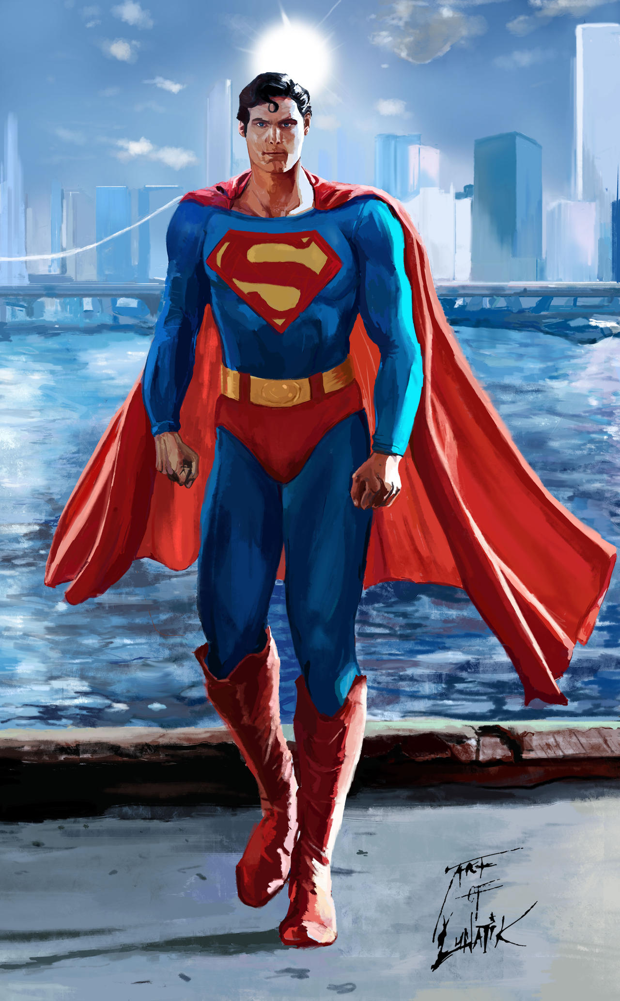Christopher Reeve Superman by artoflunatik on DeviantArt