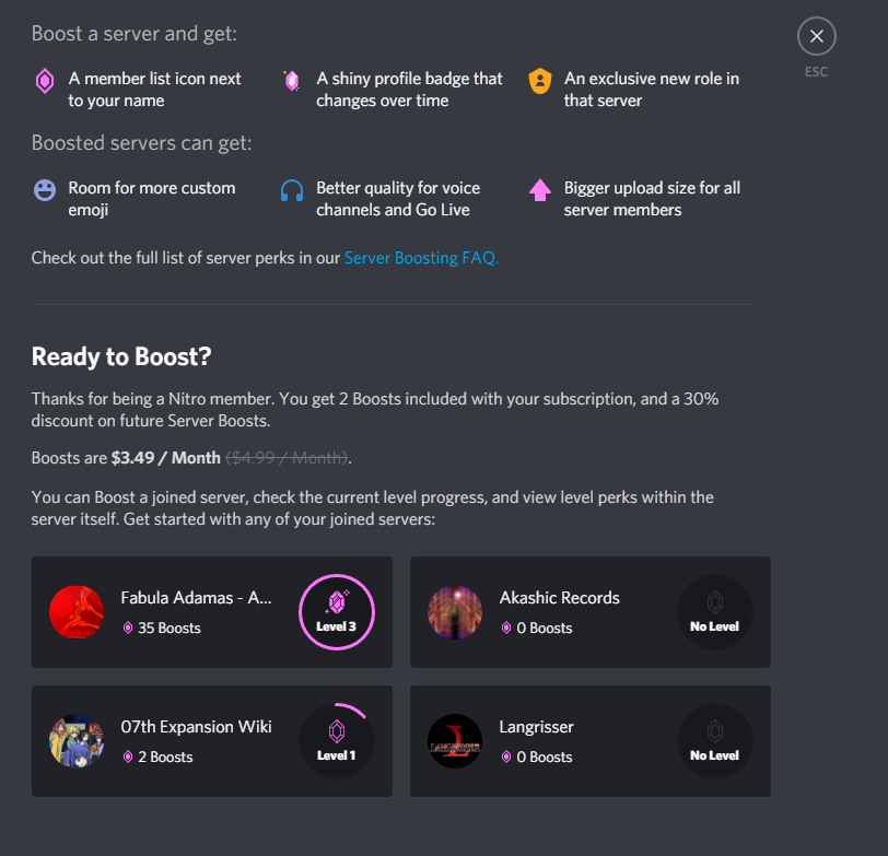 Changing Boost Badge – Discord