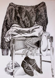 Jacket, Shoes, Bag and Chair