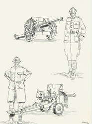 Polish artillerymen French army 1940 by Stcyr74