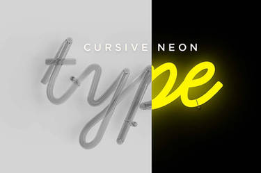 Cursive Neon Type