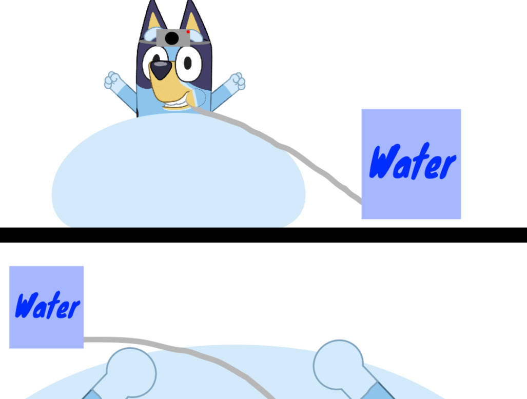 Bluey Heeler from Water Inflation from Blueys POV by Snifflesfan1999 on ...