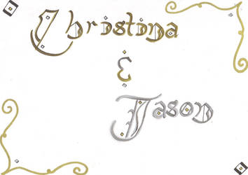 Calligraphic Christina n Jason