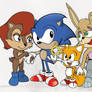 Sonic, Sally, Tails and Bunny
